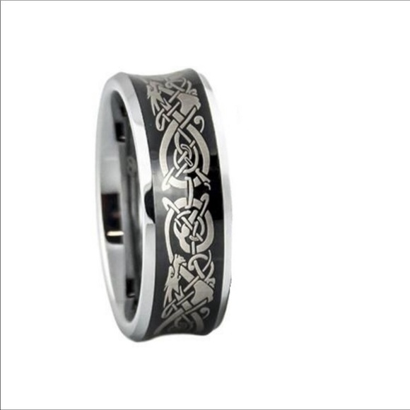 Laser Cut Titanium Ring - Picture 7 of 8